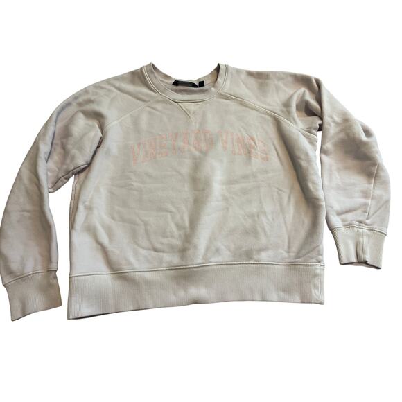 Vineyard Vines Sweatshirt Womens Small Lilac Spellout Preppy Crew Neck - Picture 1 of 5